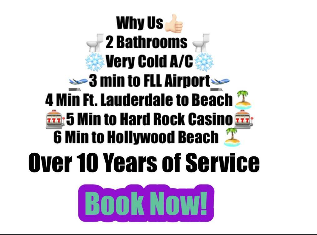 Airport Bunk House Free - Wifi - Parking - Coffee- Long Term Welcome Fort Lauderdale Exteriér fotografie